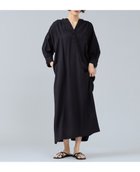 【リエス/Liesse】のバックギャザーワンピース 大人の最旬トレンドファッション＆コーディネート founy(ファウニー) ファッション Fashion レディースファッション Fashion for Women ワンピース Dresses ギャザー Gathered, Ruffled ツイル Twist, Twisted Detail ドレープ Drape, Draping Fabric メタル Metal, Metal Parts ロング Long, Long-Length ヴィンテージ Vintage Style エレガント 上品 Elegant thumbnail ブラック|ID: prp329100004980683 ipo3291000000037318905