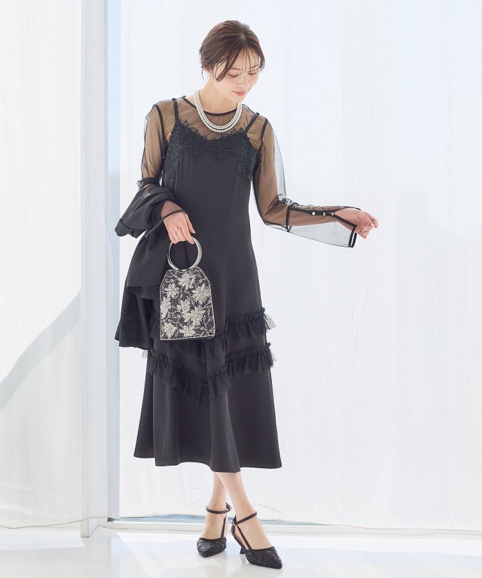【アンデミュウ/Andemiu】のジャケットセットドレス インテリア・キッズ・メンズ・レディースファッション・服の通販 founy(ファウニー) https://founy.com/ ファッション Fashion レディースファッション Fashion for Women アウター Coat / Outerwear Collection レディースジャケット・軽アウター Jackets ワンピース Dresses フォーマル・パーティードレス・結婚式用ドレス Elegant & Casual Dresses インナー Innerwear キャミワンピース Cami Dress, Slip Dress ショート Short, Short Length ジャケット Jacket, Outerwear セットアップ Set-Up, Coordinated Outfit チュール Tulip, Tulip Motif トレンド Trend, Trending Now ドレス Dress, One-Piece フリル Frill, Ruffle レース Lace, Lace Fabric 卒業式 Graduation Ceremony 結婚式 Wedding |ID: prp329100004980685 ipo3291000000037318910