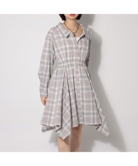 【ページボーイ/PAGEBOY】のイレヘムシャツワンピース 大人の最旬トレンドファッション＆コーディネート founy(ファウニー) ファッション Fashion レディースファッション Fashion for Women ワンピース Dresses シャツワンピース / 1枚で着映えコーデ Shirt Dresses シャツワンピ Shirt Dress, Shirt One-Piece チェック Check, Plaid, Tartan トレンド Trend, Trending Now ラップ Wrap, Wrap Design ランダム Random, Irregular |ID:prp329100004980686