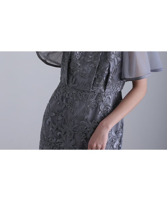 【プールヴー/PourVous】のヴィンテージレースフレアドレス 結婚式 パーティードレス オケージョンドレス インテリア・キッズ・メンズ・レディースファッション・服の通販 founy(ファウニー) https://founy.com/ ファッション Fashion レディースファッション Fashion for Women アウター Coat / Outerwear Collection トップス・カットソー Cut & Sew Tops ベスト&ジレ / 重ね着スタイル Vests & Gilets ワンピース Dresses フォーマル・パーティードレス・結婚式用ドレス Elegant & Casual Dresses アクセサリー Fashion Accessories オケージョン Occasion Wear クラシカル Classical, Vintage-Inspired 切替 Switching, Contrast Panel シアー Sheer, See-Through チュール Tulip, Tulip Motif デコルテ Décolleté, Neckline ドレス Dress, One-Piece レース Lace, Lace Fabric おすすめ Recommended / Our Picks エレガント 上品 Elegant セレモニー Ceremony 結婚式 Wedding 二次会 After Party |ID: prp329100004980692 ipo3291000000037318933