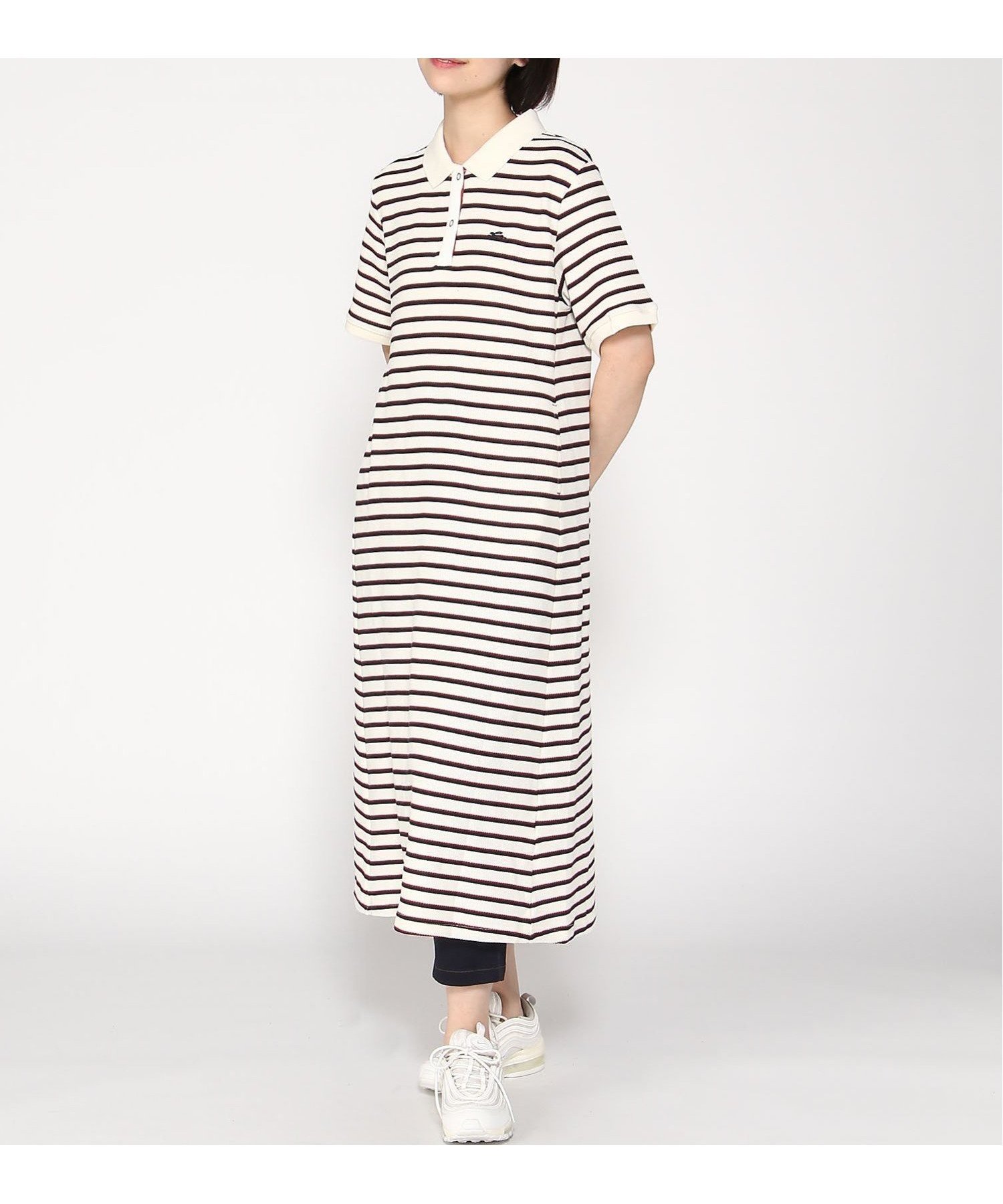 【クリフメイヤー/KRIFF MAYER】の冷感リンクスカノコポロワンピ インテリア・キッズ・メンズ・レディースファッション・服の通販 founy(ファウニー) 　ファッション　Fashion　レディースファッション　Fashion for Women　ワンピース　Dresses　アメリカン　American Style　スタンダード　Standard, Basic　ボーダー　Border, Stripe　夏　Summer　OFF2|ID: prp329100004980700 ipo3291000000037318975