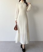 【ジュノア/JUNOAH】のmipiarl レースポロワンピース(ぺチワンピースセット) 大人の最旬トレンドファッション＆コーディネート founy(ファウニー) ファッション Fashion レディースファッション Fashion for Women ワンピース Dresses thumbnail アイボリー|ID: prp329100004980708 ipo3291000000037318999