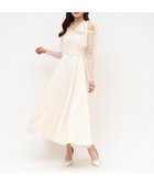 【ロイヤルパーティー/ROYAL PARTY】のオフショルリボンチュールドッキングフレアワンピース オフホワイト|ID: prp329100004980711 ipo3291000000037319009