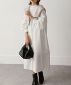 【チルファー/Chillfar】の【21ss-ch617】Chillfar ボリュームスリーブシャツワンピース 大人の最旬トレンドファッション＆コーディネート founy(ファウニー) ファッション Fashion レディースファッション Fashion for Women ワンピース Dresses シャツワンピース / 1枚で着映えコーデ Shirt Dresses ギャザー Gathered, Ruffled シャツワンピ Shirt Dress, Shirt One-Piece スリーブ Sleeve, Long Sleeve / Short Sleeve ベーシック Basic, Essential ルーズ Loose, Oversized ロング Long, Long-Length 再入荷 Restock / Back in Stock thumbnail ホワイト|ID: prp329100004980720 ipo3291000000037319043