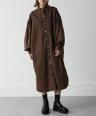 【チルファー/Chillfar】の【21ss-ch617】Chillfar ボリュームスリーブシャツワンピース 大人の最旬トレンドファッション＆コーディネート founy(ファウニー) ファッション Fashion レディースファッション Fashion for Women ワンピース Dresses シャツワンピース / 1枚で着映えコーデ Shirt Dresses ギャザー Gathered, Ruffled シャツワンピ Shirt Dress, Shirt One-Piece スリーブ Sleeve, Long Sleeve / Short Sleeve ベーシック Basic, Essential ルーズ Loose, Oversized ロング Long, Long-Length 再入荷 Restock / Back in Stock thumbnail ブラウン|ID: prp329100004980720 ipo3291000000037319046