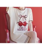 【ピーチジョン/PEACH JOHN】のライトホイップリーチェリーパジャマ 大人の最旬トレンドファッション＆コーディネート founy(ファウニー) ファッション Fashion レディースファッション Fashion for Women ガーリー Girly, Feminine Style ショート Short, Short Length チェリー Cherry, Cherry Pattern パッチ Patch, Appliqué フェザーヤーン Feather Yarn, Fluffy Yarn フェミニン Feminine, Girly フロント Front, Front Design ポケット Pocket, Pocket Detail モチーフ Motif, Design Theme ラウンド Round, Round Neck ロング Long, Long-Length おすすめ Recommended / Our Picks お家時間・ステイホーム Stay Home / At Home 夏 Summer ギフト プレゼント Gift / Present thumbnail ホワイト|ID: prp329100004980745 ipo3291000000037319183