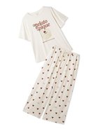 【ジェラート ピケ/gelato pique】の【ONLINE限定】【接触冷感】ケーキワンポイントTシャツ ハート柄ロングパンツセット 大人の最旬トレンドファッション＆コーディネート founy(ファウニー) ファッション Fashion レディースファッション Fashion for Women パンツ Pants & Trousers スマート Smart, Elegant セットアップ Set-Up, Coordinated Outfit なめらか Smooth, Silky Texture プリント Print, Printed Pattern ポケット Pocket, Pocket Detail モチーフ Motif, Design Theme ロング Long, Long-Length ワンポイント One Point, Statement Accent おすすめ Recommended / Our Picks ギフト プレゼント Gift / Present thumbnail OWHT[002]|ID: prp329100004980747 ipo3291000000037319190