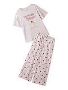 【ジェラート ピケ/gelato pique】の【ONLINE限定】【接触冷感】ケーキワンポイントTシャツ ハート柄ロングパンツセット 大人の最旬トレンドファッション＆コーディネート founy(ファウニー) ファッション Fashion レディースファッション Fashion for Women パンツ Pants & Trousers スマート Smart, Elegant セットアップ Set-Up, Coordinated Outfit なめらか Smooth, Silky Texture プリント Print, Printed Pattern ポケット Pocket, Pocket Detail モチーフ Motif, Design Theme ロング Long, Long-Length ワンポイント One Point, Statement Accent おすすめ Recommended / Our Picks ギフト プレゼント Gift / Present thumbnail PNK[066]|ID: prp329100004980747 ipo3291000000037319191