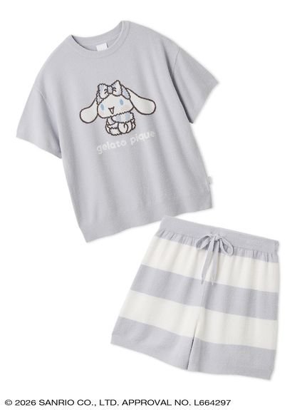 【その他のブランド/Other】の【gelato pique】【LADIES】スムーズィーセットアップ インテリア・キッズ・メンズ・レディースファッション・服の通販 founy(ファウニー) 　ファッション　Fashion　レディースファッション　Fashion for Women　セットアップ　Matching Sets　おすすめ　Recommended / Our Picks　カーディガン　Cardigan, Knitwear　ショート　Short, Short Length　スマート　Smart, Elegant　セットアップ　Set-Up, Coordinated Outfit　ソックス　Socks, Hosiery　ボーダー　Border, Stripe　モコモコ　Fuzzy, Fluffy　LBLU[081]|ID: prp329100004980748 ipo3291000000037319196