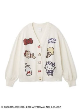 【サンリオハウス/sanrio house】の【gelato pique】【LADIES】スムーズィーカーディガン 大人の最旬トレンドファッション＆コーディネート founy(ファウニー) ファッション Fashion レディースファッション Fashion for Women トップス・カットソー Cut & Sew Tops カーディガン・羽織り Layered Style Cardigans カーディガン Cardigan, Knitwear キャラクター Character, Licensed Characters スマート Smart, Elegant ボーダー Border, Stripe モコモコ Fuzzy, Fluffy |ID:prp329100004980749