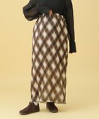 【レプシィム ローリーズファーム/LEPSIM LOWRYS FARM】の【産前・産後対応】マタニティ/チェックナロースカート ブラウン58|ID: prp329100004980780 ipo3291000000037319353