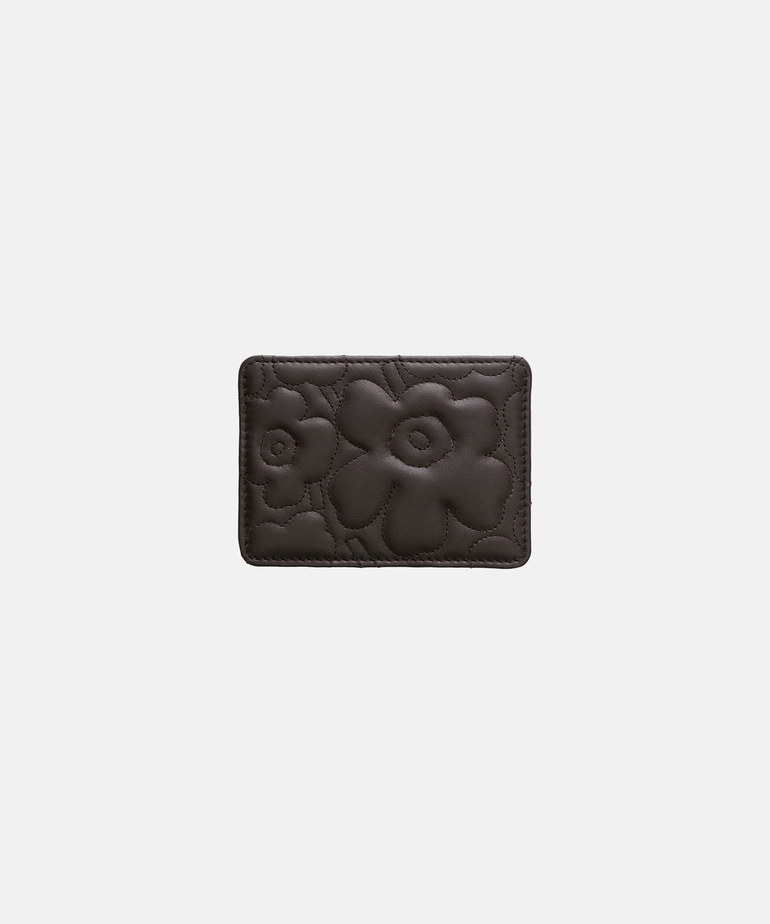 【マリメッコ/marimekko】のCard Holder Unikko インテリア・キッズ・メンズ・レディースファッション・服の通販 founy(ファウニー) 　ファッション　Fashion　レディースファッション　Fashion for Women　キルティング　Quilted, Quilting　コンパクト　Compact, Small Size　シンプル　Simple, Minimal　スタイリッシュ　Stylish, Fashionable　ダークブラウン|ID: prp329100004980914 ipo3291000000037319880