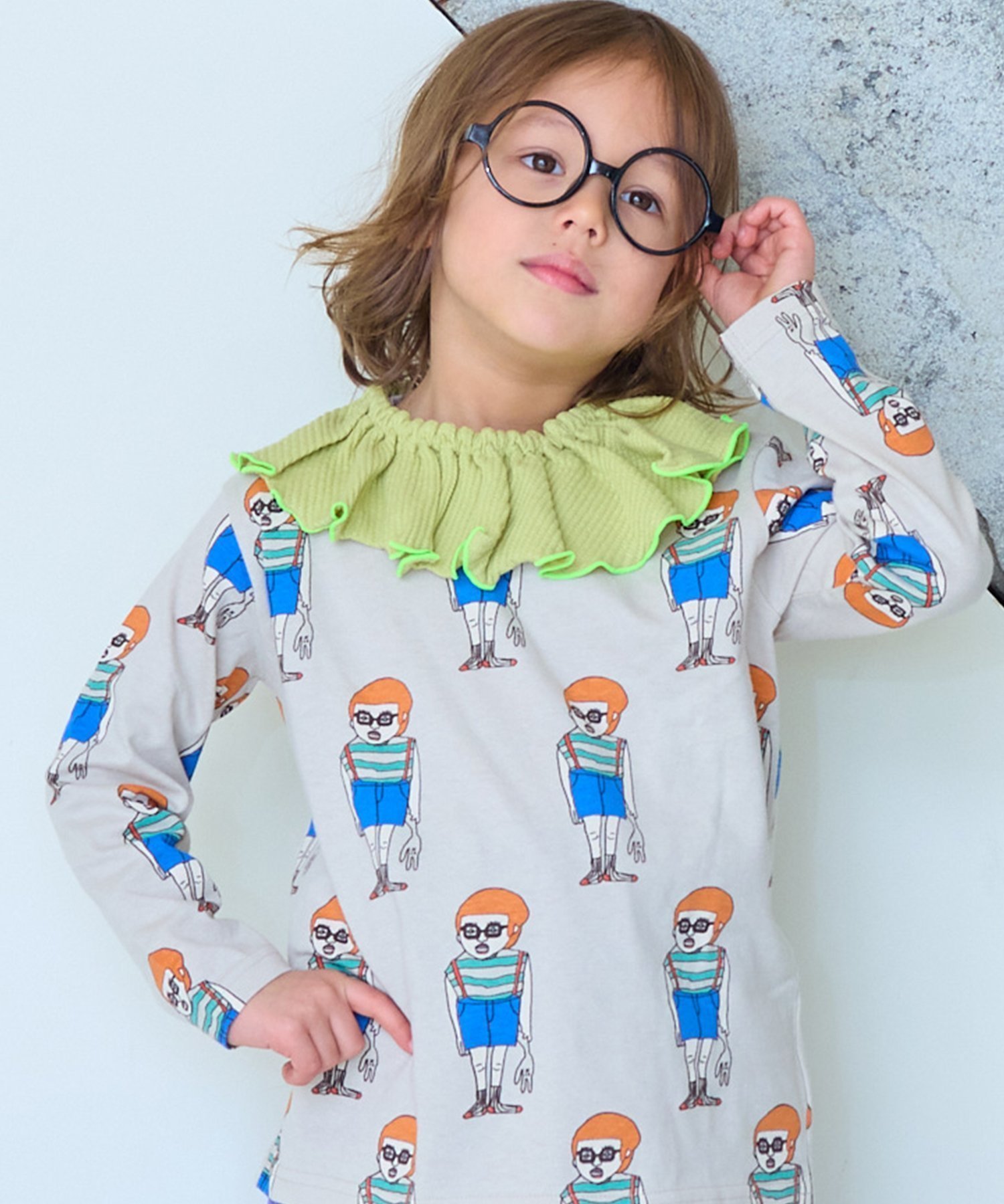 【その他のブランド/Other】のソウガラナガソデTシャツ インテリア・キッズ・メンズ・レディースファッション・服の通販 founy(ファウニー) 　ファッション　Fashion　キッズファッション　Fashion for Kids　サロペット　Overalls, Salopette　シンプル　Simple, Minimal　定番　Standard, Basic Item　人気　Popular, Best Seller　プリント　Print, Printed Pattern　再入荷　Restock / Back in Stock　アイボリーPT|ID: prp329100004981049 ipo3291000000037320245
