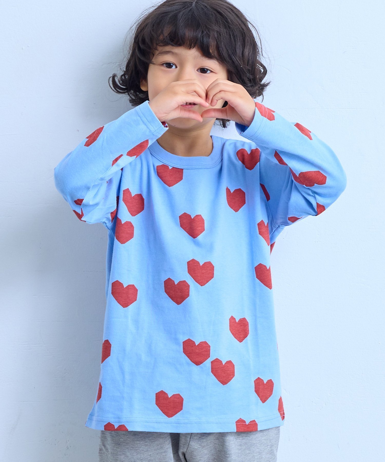 【その他のブランド/Other】のソウガラナガソデTシャツ インテリア・キッズ・メンズ・レディースファッション・服の通販 founy(ファウニー) 　ファッション　Fashion　キッズファッション　Fashion for Kids　サロペット　Overalls, Salopette　シンプル　Simple, Minimal　定番　Standard, Basic Item　人気　Popular, Best Seller　プリント　Print, Printed Pattern　再入荷　Restock / Back in Stock　ライトブルーPT|ID: prp329100004981049 ipo3291000000037320248
