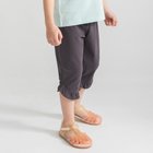 【ブランシェス/branshes / KIDS】の【ブランシェスmini】カット7分丈パンツ 大人の最旬トレンドファッション＆コーディネート founy(ファウニー) ファッション Fashion キッズファッション Fashion for Kids ボトムス Bottoms カットソー Cut and Sewn Top フリル Frill, Ruffle ポケット Pocket, Pocket Detail エレガント 上品 Elegant thumbnail チャコールグレー|ID: prp329100004981063 ipo3291000000037320349