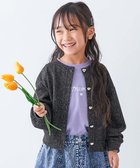 【デビロック/devirock / KIDS】のハートボタン付き きらめくラメミニ裏毛 カーディガン 子供服 キッズ 女の子 26SS 大人の最旬トレンドファッション＆コーディネート founy(ファウニー) ファッション Fashion キッズファッション Fashion for Kids カーディガン Cardigan, Knitwear ガーリー Girly, Feminine Style シンプル Simple, Minimal デニム Denim, Jeans Material フォーマル Formal, Dressy おすすめ Recommended / Our Picks 2026年 2026 2026春夏・S/S Spring/Summer 2026 SS26 thumbnail 002-ハート-ブラック|ID: prp329100004981076 ipo3291000000037320439