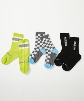 【デビロック/devirock / KIDS】の3足セット メッシュ切り替え デザインソックス 靴下 大人の最旬トレンドファッション＆コーディネート founy(ファウニー) ファッション Fashion キッズファッション Fashion for Kids サンダル Sandals, Summer Shoes シンプル Simple, Minimal スニーカー Sneakers, Trainers ソックス Socks, Hosiery メッシュ Mesh, Net Fabric |ID:prp329100004981087