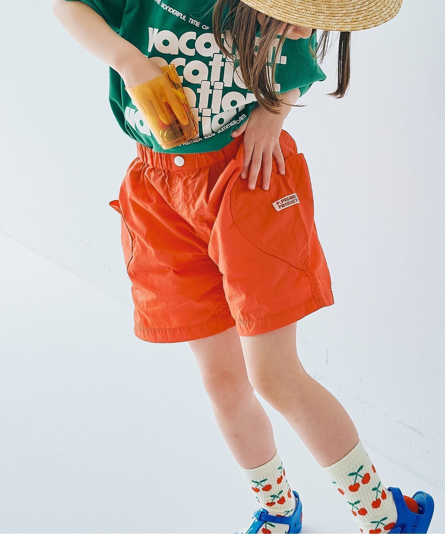 【エフオー オンラインストア/F.O.Online Store / KIDS】の選べる2デザイン水陸両用ハーフパンツ 撥水 インテリア・キッズ・メンズ・レディースファッション・服の通販 founy(ファウニー) 　ファッション　Fashion　キッズファッション　Fashion for Kids　ボトムス　Bottoms　アウトドア　Outdoor Clothing　ハーフ　Half, Half-Length　レッド|ID: prp329100004981098 ipo3291000000037320556