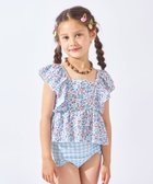 【エバ―クローゼット/ever closet / KIDS】の水着 セパレート 女の子 子供水着 水泳 プール キッズ 子供 子供服 フラワーブルー|ID: prp329100004981106 ipo3291000000037320585