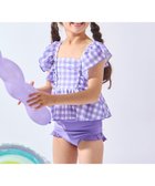 【エバ―クローゼット/ever closet / KIDS】の水着 セパレート 女の子 子供水着 水泳 プール キッズ 子供 子供服 ギンガムラベンダー|ID: prp329100004981106 ipo3291000000037320587