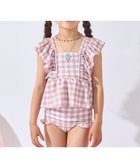 【エバ―クローゼット/ever closet / KIDS】の水着 セパレート 女の子 子供水着 水泳 プール キッズ 子供 子供服 ギンガムピンク|ID: prp329100004981106 ipo3291000000037320588