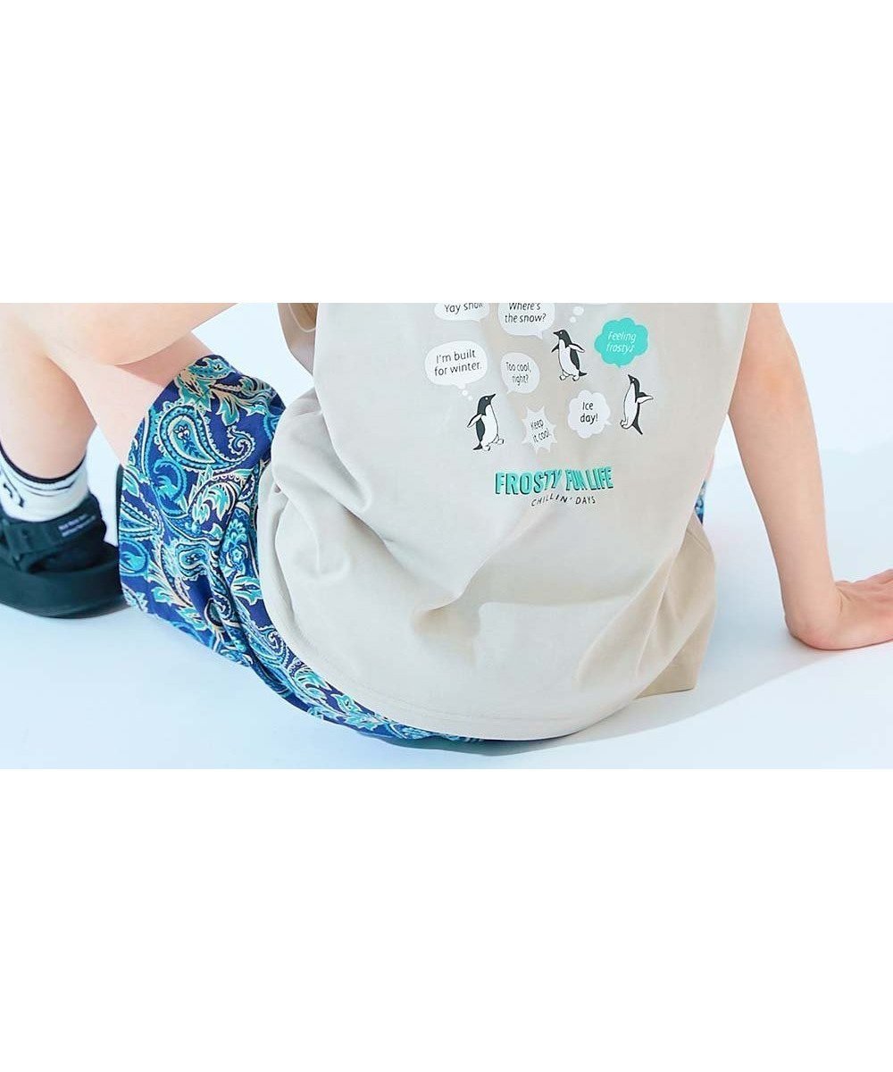 【デビロック/devirock / KIDS】の【ひやシャリ】接触冷感 デビラボ BIGシルエット プリントタンクトップ 子供服 26SS インテリア・キッズ・メンズ・レディースファッション・服の通販 founy(ファウニー) 　ファッション　Fashion　キッズファッション　Fashion for Kids　タンク　Tank Top, Sleeveless Top　人気　Popular, Best Seller　プリント　Print, Printed Pattern　夏　Summer　2026年　2026　2026春夏・S/S　Spring/Summer 2026 SS26　006-ペンギン-Lグレー|ID: prp329100004981111 ipo3291000000037320622