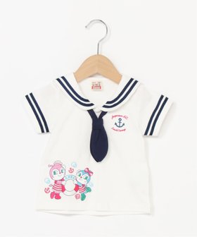 【アンパンマンキッズコレクション/ANPANMAN KIDS COLLECTION / KIDS】のANPANMAN KIDS COLLECTION/ドキンちゃん コキンちゃんマリンセーラーTシャツ 大人の最旬トレンドファッション＆コーディネート founy(ファウニー) ファッション Fashion キッズファッション Fashion for Kids キャラクター Character, Licensed Characters コレクション Collection, Seasonal Line セットアップ Set-Up, Coordinated Outfit フロント Front, Front Design プリント Print, Printed Pattern ベビー Baby, Babywear ボーイズ Boyish, Boy Style メンズ Men's, Menswear おすすめ Recommended / Our Picks ギフト プレゼント Gift / Present |ID:prp329100004981113