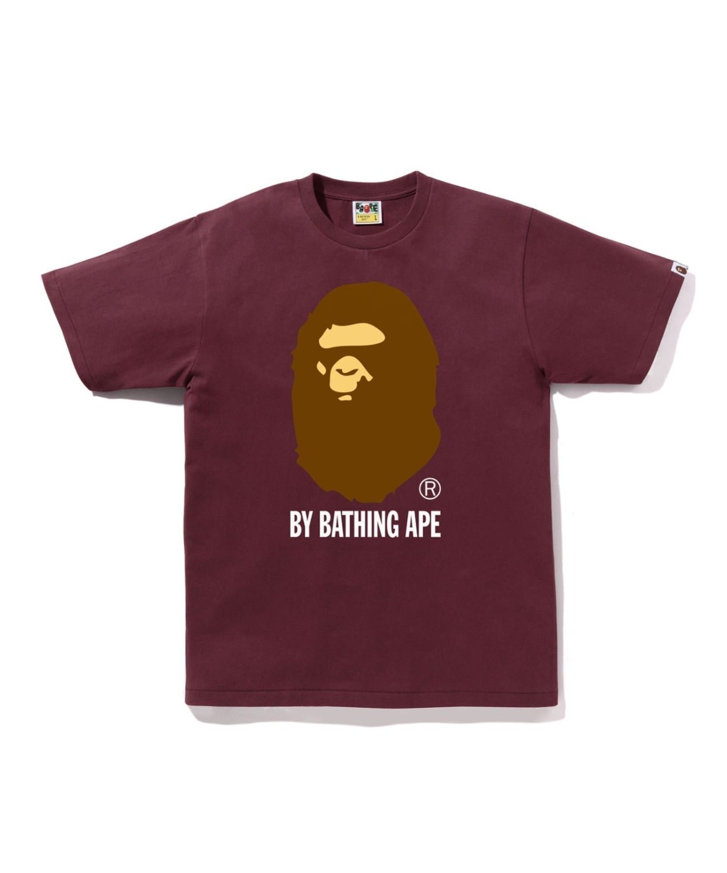【ア ベイシング エイプ/A BATHING APE】のBY BATHING APE TEE M インテリア・キッズ・メンズ・レディースファッション・服の通販 founy(ファウニー) 　ファッション　Fashion　レディースファッション　Fashion for Women　ショート　Short, Short Length　スリーブ　Sleeve, Long Sleeve / Short Sleeve　トレンド　Trend, Trending Now　フロント　Front, Front Design　プリント　Print, Printed Pattern　ベーシック　Basic, Essential　ラバー　Rubber, Rubber Sole　定番　Standard, Basic Item　BURGUNDY|ID: prp329100004981152 ipo3291000000037320853