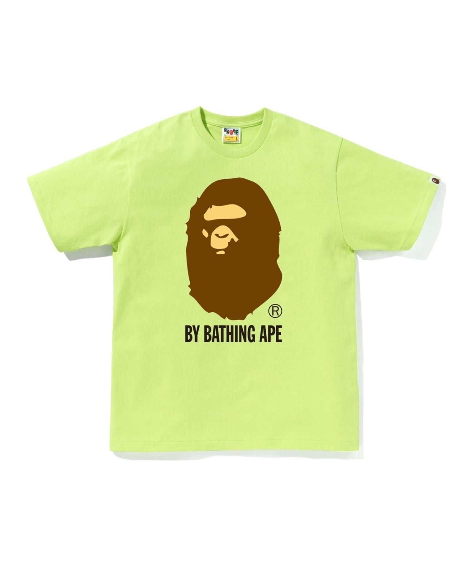 【ア ベイシング エイプ/A BATHING APE】のBY BATHING APE TEE M インテリア・キッズ・メンズ・レディースファッション・服の通販 founy(ファウニー) 　ファッション　Fashion　レディースファッション　Fashion for Women　ショート　Short, Short Length　スリーブ　Sleeve, Long Sleeve / Short Sleeve　トレンド　Trend, Trending Now　フロント　Front, Front Design　プリント　Print, Printed Pattern　ベーシック　Basic, Essential　ラバー　Rubber, Rubber Sole　定番　Standard, Basic Item　LIGHT GREEN|ID: prp329100004981152 ipo3291000000037320855
