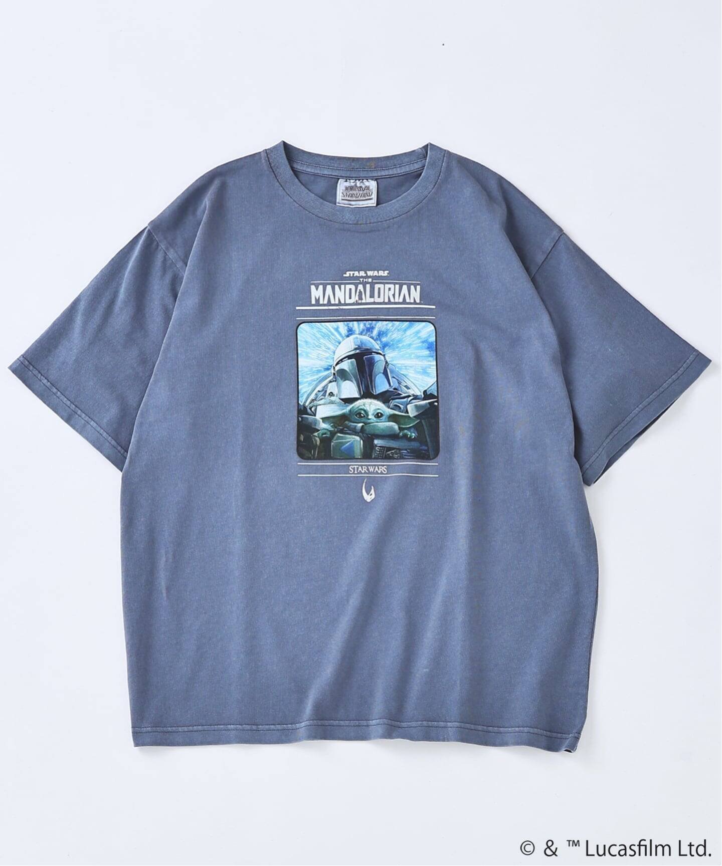 【ジャーナルスタンダード/JOURNAL STANDARD / MEN】のSTAR WARS / スター・ウォーズ マンダロリアン プリント Tシャツ インテリア・キッズ・メンズ・レディースファッション・服の通販 founy(ファウニー) 　ファッション　Fashion　メンズファッション　Fashion for Men　イラスト　Illustration　キャラクター　Character, Licensed Characters　グラフィック　Graphic, Graphic Design　シンプル　Simple, Minimal　スマート　Smart, Elegant　プリント　Print, Printed Pattern　ブルー B|ID: prp329100004981163 ipo3291000000037320907