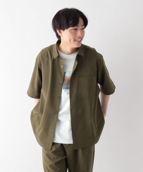 【グローバルワーク/GLOBAL WORK / MEN】のノンストレスリッチシャツ半袖/634289 大人の最旬トレンドファッション＆コーディネート founy(ファウニー) ファッション Fashion メンズファッション Fashion for Men おすすめ Recommended / Our Picks サマー Summer, Summer Style スクエア Square, Square Shape ボトム Bottoms, Lower Wear 半袖 Short Sleeve, Half Sleeve 吸水 Absorbent, Quick-Dry |ID:prp329100004981164