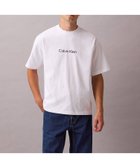【カルバンクライン/Calvin Klein】の【公式ショップ】 カルバンクライン スタンダード リラックス クルーネック Tシャツ Calvin Klein 40HM228 大人の最旬トレンドファッション＆コーディネート founy(ファウニー) ファッション Fashion レディースファッション Fashion for Women トップス・カットソー Cut & Sew Tops シャツ・ブラウス・オフィスカジュアル Elegant Blouses & Button-Ups ロングTシャツ・Tシャツ Longline T-Shirts & Tees おすすめ Recommended / Our Picks インナー Innerwear スタンダード Standard, Basic フロント Front, Front Design ブライト Bright, Shiny プリント Print, Printed Pattern リラックス Relax, Relaxed Fit thumbnail Brilliant_White|ID: prp329100004981165 ipo3291000000037320915