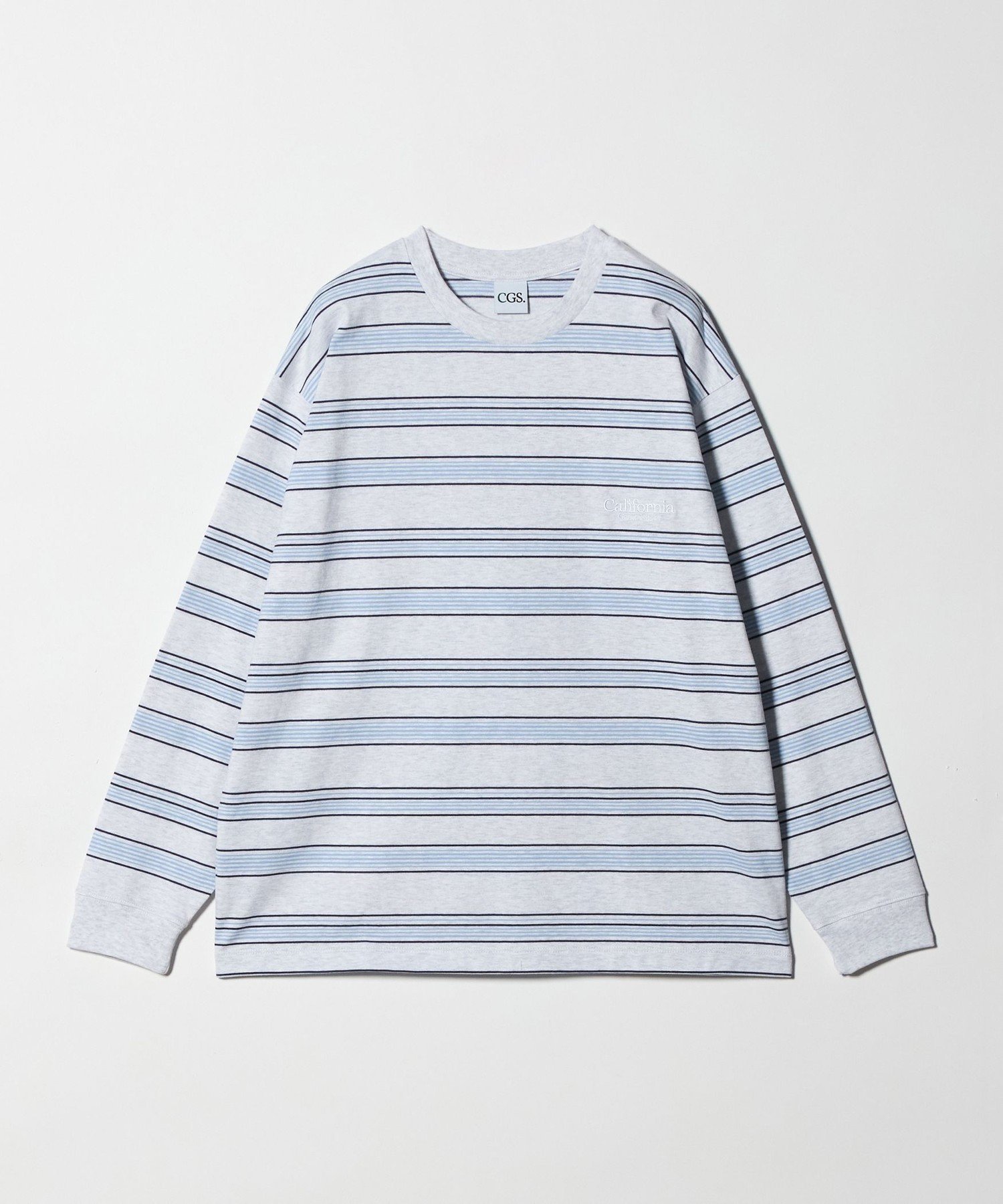 【ビューティ&ユース ユナイテッドアローズ/BEAUTY&YOUTH / UNITED ARROWS】のCGS. オーガニック コットン ロングスリーブ ボーダー Tシャツ インテリア・キッズ・メンズ・レディースファッション・服の通販 founy(ファウニー) 　ファッション　Fashion　レディースファッション　Fashion for Women　トップス・カットソー　Cut & Sew Tops　シャツ・ブラウス・オフィスカジュアル　Elegant Blouses & Button-Ups　ロングTシャツ・Tシャツ　Longline T-Shirts & Tees　インナー　Innerwear　オーガニック　Organic Cotton　ジャケット　Jacket, Outerwear　スリーブ　Sleeve, Long Sleeve / Short Sleeve　デニム　Denim, Jeans Material　バランス　Balance, Style Balance　ボーダー　Border, Stripe　ロング　Long, Long-Length　LT.GRAY|ID: prp329100004981167 ipo3291000000037320921