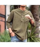 【シルバーバレット/SILVER BULLET / MEN】のCavariA パナマバンドカラーカプリ7分袖シャツ KHA|ID: prp329100004981173 ipo3291000000037320960