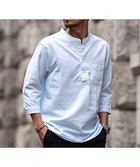 【シルバーバレット/SILVER BULLET / MEN】のCavariA パナマバンドカラーカプリ7分袖シャツ MINT|ID: prp329100004981173 ipo3291000000037320961