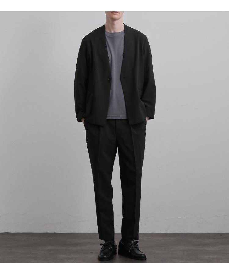 【ティーケー/tk TAKEO KIKUCHI / MEN】の【上下2点セットアップ】AIRY DRY アソートセットアップ 吸水速乾/UVカット/マシーンウォッシャブル/ノーカラージャケット/シングルジャケット/ワイドテ インテリア・キッズ・メンズ・レディースファッション・服の通販 founy(ファウニー) 　ファッション　Fashion　メンズファッション　Fashion for Men　セットアップ　Matching Sets　カーディガン　Cardigan, Knitwear　吸水　Absorbent, Quick-Dry　ジャケット　Jacket, Outerwear　スマート　Smart, Elegant　スラックス　Slacks, Dress Pants　セットアップ　Set-Up, Coordinated Outfit　ダウン　Down, Puffer　ポケット　Pocket, Pocket Detail　リラックス　Relax, Relaxed Fit　おすすめ　Recommended / Our Picks　ビジネス 仕事 通勤　Business / Work / Commuting　ブラック|ID: prp329100004981187 ipo3291000000037321057