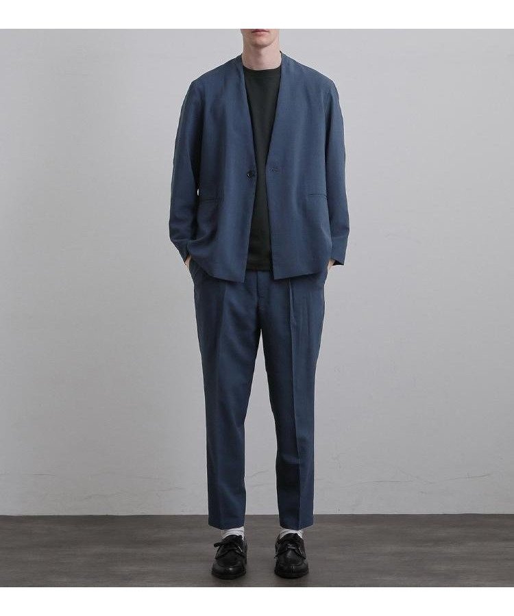 【ティーケー/tk TAKEO KIKUCHI / MEN】の【上下2点セットアップ】AIRY DRY アソートセットアップ 吸水速乾/UVカット/マシーンウォッシャブル/ノーカラージャケット/シングルジャケット/ワイドテ インテリア・キッズ・メンズ・レディースファッション・服の通販 founy(ファウニー) 　ファッション　Fashion　メンズファッション　Fashion for Men　セットアップ　Matching Sets　カーディガン　Cardigan, Knitwear　吸水　Absorbent, Quick-Dry　ジャケット　Jacket, Outerwear　スマート　Smart, Elegant　スラックス　Slacks, Dress Pants　セットアップ　Set-Up, Coordinated Outfit　ダウン　Down, Puffer　ポケット　Pocket, Pocket Detail　リラックス　Relax, Relaxed Fit　おすすめ　Recommended / Our Picks　ビジネス 仕事 通勤　Business / Work / Commuting　ネイビー|ID: prp329100004981187 ipo3291000000037321059