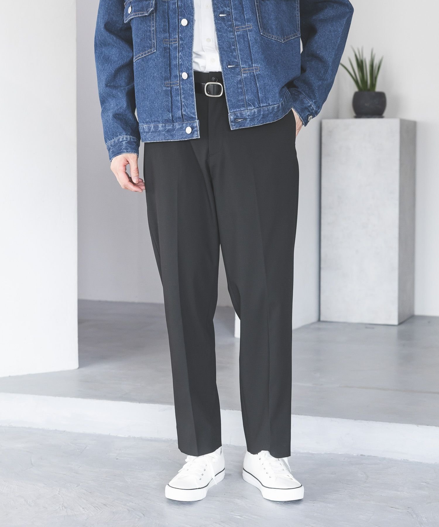 【グローバルワーク/GLOBAL WORK / MEN】のアーバンスラックス/576829 インテリア・キッズ・メンズ・レディースファッション・服の通販 founy(ファウニー) 　ファッション　Fashion　メンズファッション　Fashion for Men　おすすめ　Recommended / Our Picks　シンプル　Simple, Minimal　ジャケット　Jacket, Outerwear　ストレッチ　Stretch, Stretchy Fabric　スラックス　Slacks, Dress Pants　セットアップ　Set-Up, Coordinated Outfit　ドローコード　Drawcord, Drawstring Cord　ポケット　Pocket, Pocket Detail　洗える　Machine Washable　ブラック09|ID: prp329100004981204 ipo3291000000037321133