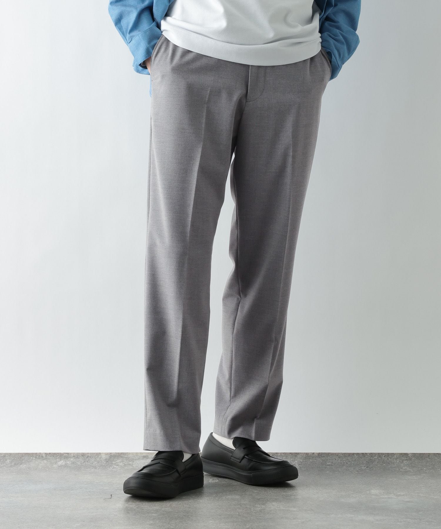 【グローバルワーク/GLOBAL WORK / MEN】のアーバンスラックスAIR/632888 インテリア・キッズ・メンズ・レディースファッション・服の通販 founy(ファウニー) 　ファッション　Fashion　メンズファッション　Fashion for Men　おすすめ　Recommended / Our Picks　ジャケット　Jacket, Outerwear　ストレッチ　Stretch, Stretchy Fabric　スラックス　Slacks, Dress Pants　スリム　Slim, Slim Fit　セットアップ　Set-Up, Coordinated Outfit　ドローコード　Drawcord, Drawstring Cord　ボトム　Bottoms, Lower Wear　軽量　Lightweight, Ultra Light　ライトグレー15|ID: prp329100004981206 ipo3291000000037321151