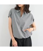 【バンヤードストーム/BARNYARDSTORM】の半袖シャツブルゾン【吸水速乾/JAPAN FABRIC】 大人の最旬トレンドファッション＆コーディネート founy(ファウニー) ファッション Fashion レディースファッション Fashion for Women アウター Coat / Outerwear Collection ブルゾンジャケット・スポーティアウター Blouson Jackets トップス・カットソー Cut & Sew Tops シャツ・ブラウス・オフィスカジュアル Elegant Blouses & Button-Ups 吸水 Absorbent, Quick-Dry サッカー Seersucker, Summer Fabric サンダル Sandals, Summer Shoes ストレッチ Stretch, Stretchy Fabric スリーブ Sleeve, Long Sleeve / Short Sleeve タンク Tank Top, Sleeveless Top フラット Flat, Flat Shoes フロント Front, Front Design ブルゾン Blouson, Bomber Jacket ボトム Bottoms, Lower Wear 半袖 Short Sleeve, Half Sleeve 羽織 Haori, Light Jacket リラックス Relax, Relaxed Fit 夏 Summer エレガント 上品 Elegant thumbnail ホワイト×ブラック|ID: prp329100004981237 ipo3291000000037321347