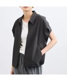 【バンヤードストーム/BARNYARDSTORM】の半袖シャツブルゾン【吸水速乾/JAPAN FABRIC】 大人の最旬トレンドファッション＆コーディネート founy(ファウニー) ファッション Fashion レディースファッション Fashion for Women アウター Coat / Outerwear Collection ブルゾンジャケット・スポーティアウター Blouson Jackets トップス・カットソー Cut & Sew Tops シャツ・ブラウス・オフィスカジュアル Elegant Blouses & Button-Ups 吸水 Absorbent, Quick-Dry サッカー Seersucker, Summer Fabric サンダル Sandals, Summer Shoes ストレッチ Stretch, Stretchy Fabric スリーブ Sleeve, Long Sleeve / Short Sleeve タンク Tank Top, Sleeveless Top フラット Flat, Flat Shoes フロント Front, Front Design ブルゾン Blouson, Bomber Jacket ボトム Bottoms, Lower Wear 半袖 Short Sleeve, Half Sleeve 羽織 Haori, Light Jacket リラックス Relax, Relaxed Fit 夏 Summer エレガント 上品 Elegant thumbnail ブラック|ID: prp329100004981237 ipo3291000000037321348