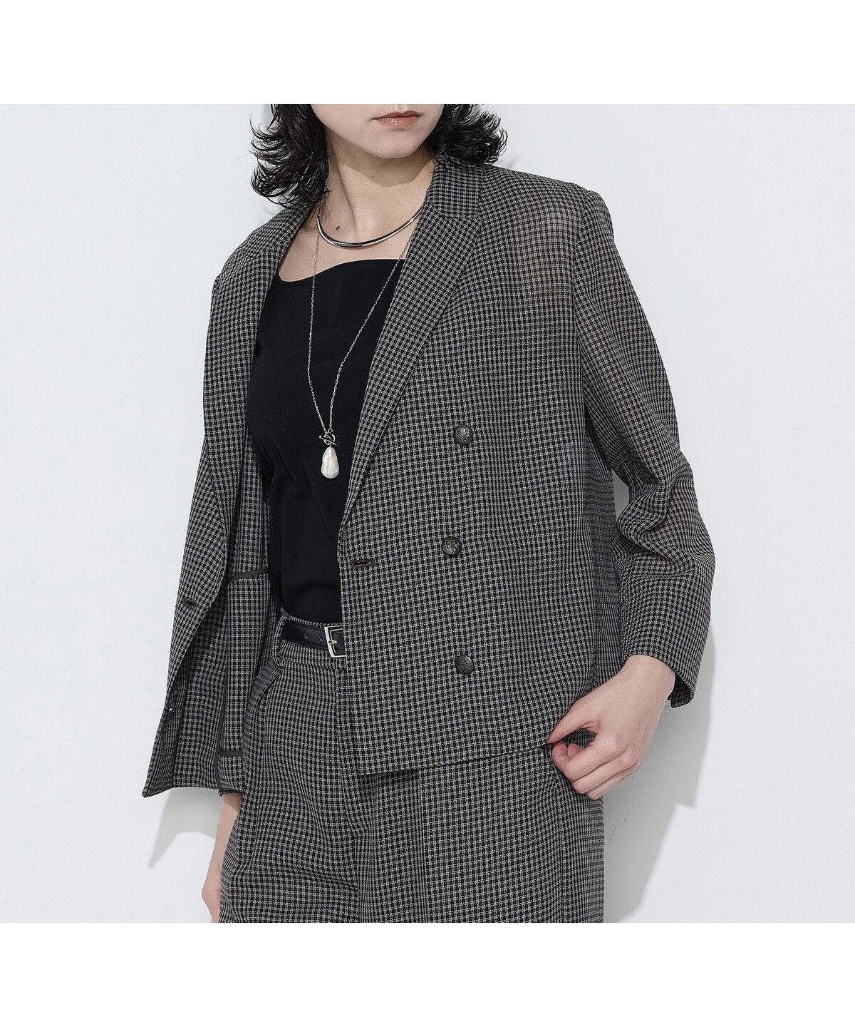 【コムサ/COMME CA】の【セットアップ対応】シアーチェックジャケット インテリア・キッズ・メンズ・レディースファッション・服の通販 founy(ファウニー) 　ファッション　Fashion　レディースファッション　Fashion for Women　アウター　Coat / Outerwear Collection　レディースジャケット・軽アウター　Jackets　クラシカル　Classical, Vintage-Inspired　サマー　Summer, Summer Style　シンプル　Simple, Minimal　ジャケット　Jacket, Outerwear　スリット　Slit, Slit Detail　セットアップ　Set-Up, Coordinated Outfit　チェック　Check, Plaid, Tartan　ツイード　Twill, Twill Weave　メタル　Metal, Metal Parts　夏　Summer　04:グレー系|ID: prp329100004981240 ipo3291000000037321359
