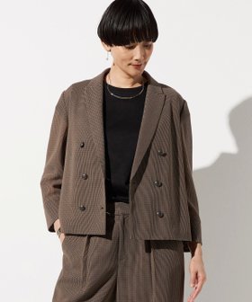 【コムサ/COMME CA】のSサイズ 【セットアップ対応】シアーチェックジャケット 大人の最旬トレンドファッション＆コーディネート founy(ファウニー) ファッション Fashion レディースファッション Fashion for Women アウター Coat / Outerwear Collection レディースジャケット・軽アウター Jackets クラシカル Classical, Vintage-Inspired サマー Summer, Summer Style シンプル Simple, Minimal ジャケット Jacket, Outerwear スリット Slit, Slit Detail セットアップ Set-Up, Coordinated Outfit チェック Check, Plaid, Tartan ツイード Twill, Twill Weave メタル Metal, Metal Parts 夏 Summer |ID:prp329100004981241