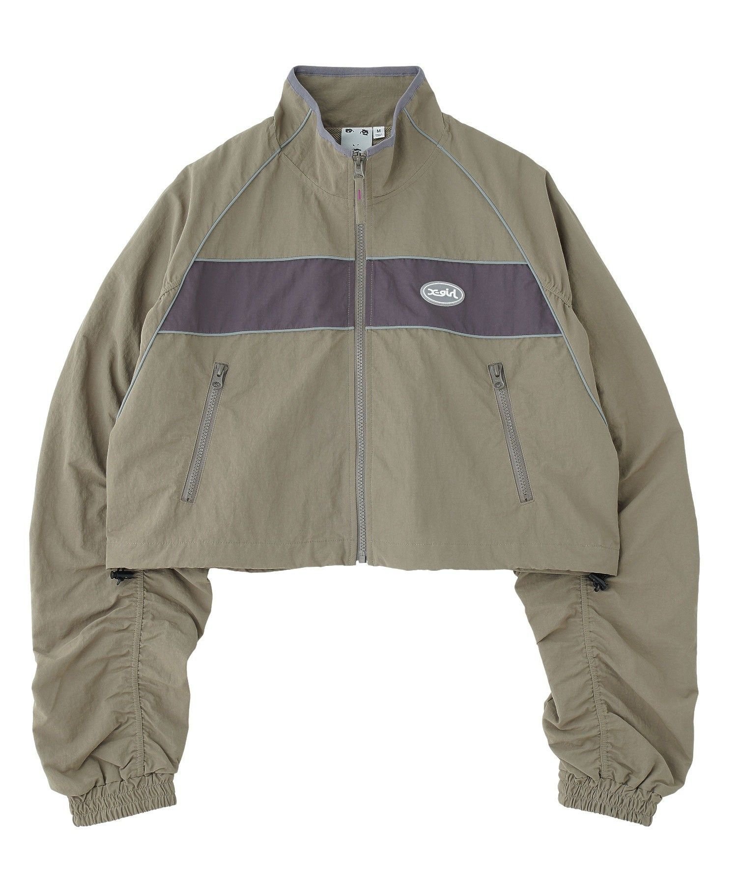 【エックスガール/X-girl】のCROPPED TRACK JACKET インテリア・キッズ・メンズ・レディースファッション・服の通販 founy(ファウニー) 　ファッション　Fashion　レディースファッション　Fashion for Women　アウター　Coat / Outerwear Collection　レディースジャケット・軽アウター　Jackets　ギャザー　Gathered, Ruffled　クロップド　Cropped, Short Length　今季　This Season, Current Season　切替　Switching, Contrast Panel　ジャケット　Jacket, Outerwear　セットアップ　Set-Up, Coordinated Outfit　デニム　Denim, Jeans Material　トレンド　Trend, Trending Now　バランス　Balance, Style Balance　メッシュ　Mesh, Net Fabric　ロング　Long, Long-Length　おすすめ　Recommended / Our Picks　OLIVE|ID: prp329100004981243 ipo3291000000037321369