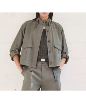 【コムサ/COMME CA】の高密度リネンストレッチ フィールドジャケット 大人の最旬トレンドファッション＆コーディネート founy(ファウニー) ファッション Fashion レディースファッション Fashion for Women アウター Coat / Outerwear Collection レディースジャケット・軽アウター Jackets 吸水 Absorbent, Quick-Dry 抗菌 Antibacterial, Bacteria-Resistant ショート Short, Short Length ジャケット Jacket, Outerwear ストレッチ Stretch, Stretchy Fabric スリット Slit, Slit Detail バランス Balance, Style Balance パターン Pattern, Design Print フォルム Silhouette, Form ボックス Boxy, Box Shape ミリタリー Military, Army Style リネン Linen, Linen Fabric ロールアップ Roll-Up, Cuffed Hem エレガント 上品 Elegant |ID:prp329100004981277