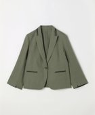 【コムサ/COMME CA】の高密度リネンストレッチ トランスフォルメジャケット 大人の最旬トレンドファッション＆コーディネート founy(ファウニー) ファッション Fashion レディースファッション Fashion for Women アウター Coat / Outerwear Collection レディースジャケット・軽アウター Jackets ギャザー Gathered, Ruffled 吸水 Absorbent, Quick-Dry 抗菌 Antibacterial, Bacteria-Resistant ストレッチ Stretch, Stretchy Fabric ストレート Straight, Straight Cut スリット Slit, Slit Detail スリーブ Sleeve, Long Sleeve / Short Sleeve テーラード Tailored, Tailored Fit フォルム Silhouette, Form ボックス Boxy, Box Shape ポケット Pocket, Pocket Detail リネン Linen, Linen Fabric 夏 Summer thumbnail 20:カーキ|ID: prp329100004981278 ipo3291000000037321485