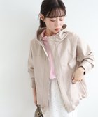 【ルクールブラン/le.coeur blanc】のツイルストレッチフードブルゾン ベージュ|ID: prp329100004981279 ipo3291000000037321489