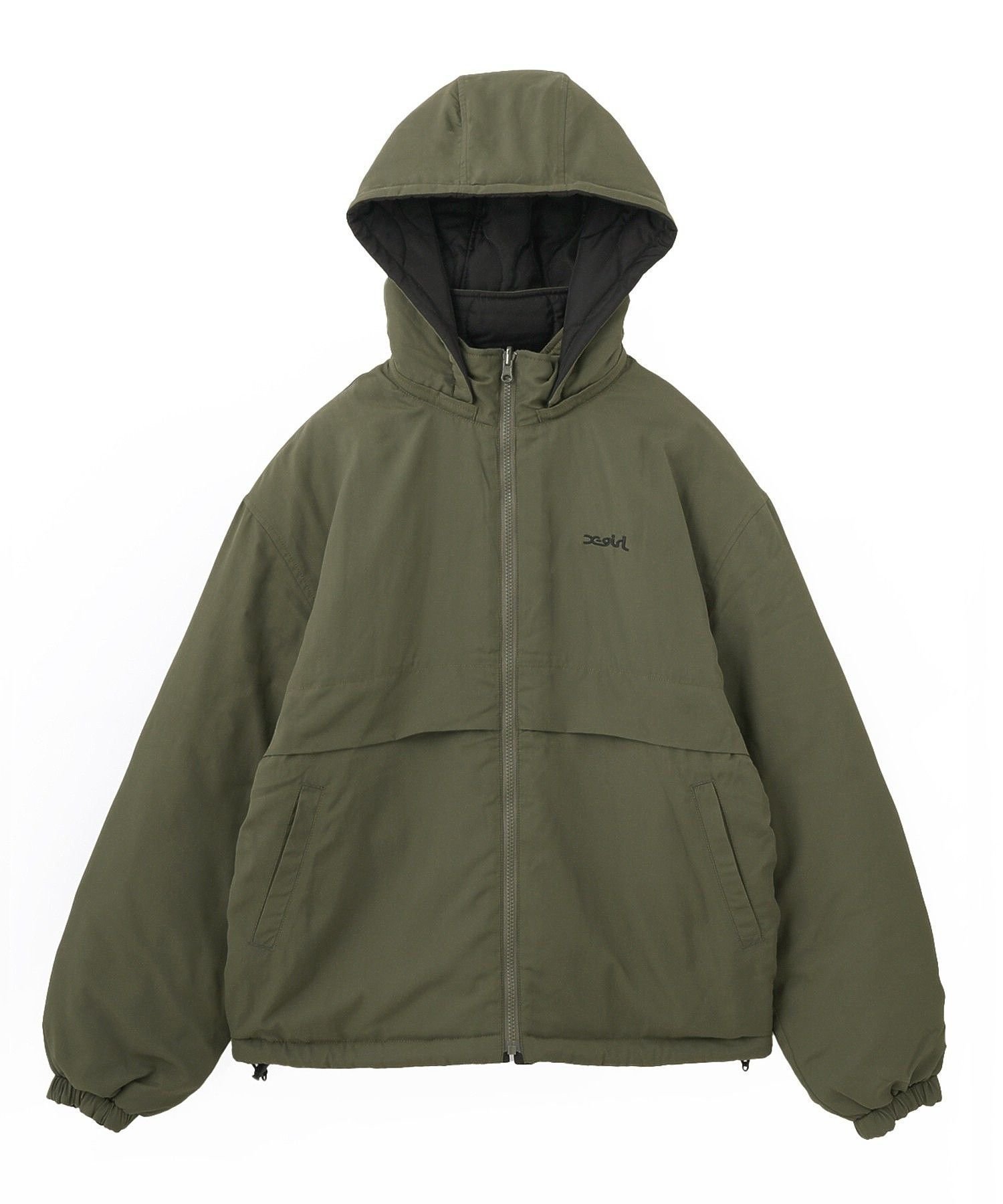 【エックスガール/X-girl】のFACE PATCH REVERSIBLE JACKET インテリア・キッズ・メンズ・レディースファッション・服の通販 founy(ファウニー) 　ファッション　Fashion　レディースファッション　Fashion for Women　アウター　Coat / Outerwear Collection　レディースジャケット・軽アウター　Jackets　キルティング　Quilted, Quilting　今季　This Season, Current Season　ジャケット　Jacket, Outerwear　デニム　Denim, Jeans Material　長袖　Long Sleeve, Full Sleeve　パッチ　Patch, Appliqué　リバーシブル　Reversible, Two-Sided　ワンポイント　One Point, Statement Accent　旅行　Travel　OLIVE|ID: prp329100004981285 ipo3291000000037321513