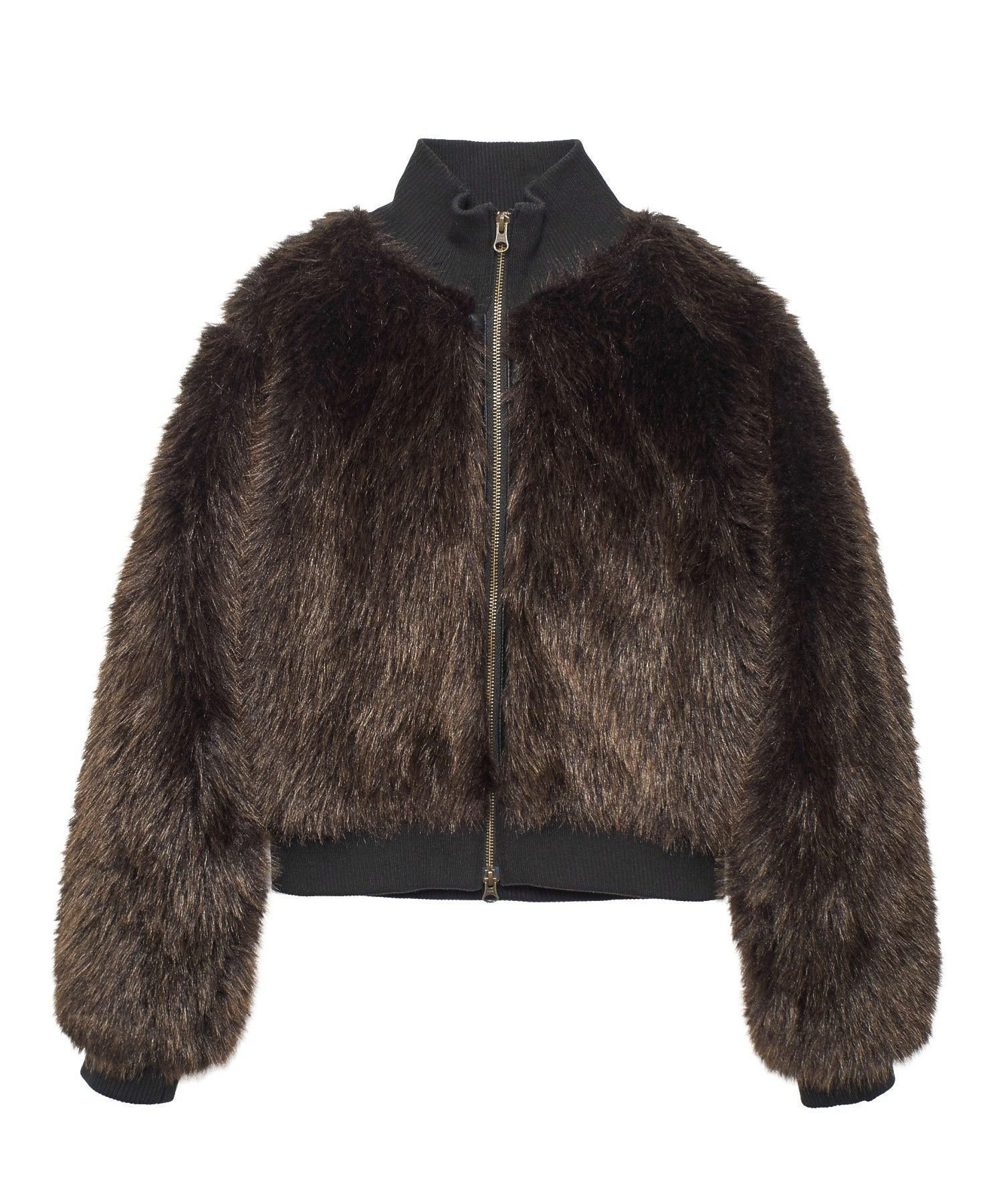 【エックスガール/X-girl】のFAUX FUR COMPACT JACKET インテリア・キッズ・メンズ・レディースファッション・服の通販 founy(ファウニー) 　ファッション　Fashion　レディースファッション　Fashion for Women　アウター　Coat / Outerwear Collection　レディースジャケット・軽アウター　Jackets　アニマル　Animal Print　グラデーション　Gradient, Ombre　コンパクト　Compact, Small Size　ジャケット　Jacket, Outerwear　長袖　Long Sleeve, Full Sleeve　フェイクファー　Faux Fur, Imitation Fur　ボトム　Bottoms, Lower Wear　ルーズ　Loose, Oversized　冬　Winter / This Winter　BLACK|ID: prp329100004981286 ipo3291000000037321515