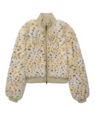 【エックスガール/X-girl】のFAUX FUR COMPACT JACKET 大人の最旬トレンドファッション＆コーディネート founy(ファウニー) ファッション Fashion レディースファッション Fashion for Women アウター Coat / Outerwear Collection レディースジャケット・軽アウター Jackets アニマル Animal Print グラデーション Gradient, Ombre コンパクト Compact, Small Size ジャケット Jacket, Outerwear 長袖 Long Sleeve, Full Sleeve フェイクファー Faux Fur, Imitation Fur ボトム Bottoms, Lower Wear ルーズ Loose, Oversized 冬 Winter / This Winter thumbnail BEIGE|ID: prp329100004981286 ipo3291000000037321516